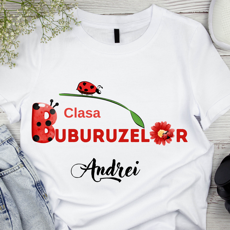 Tricou personalizat pentru absolvire  Grupa buburuzelor cu text sau poze ABS1025