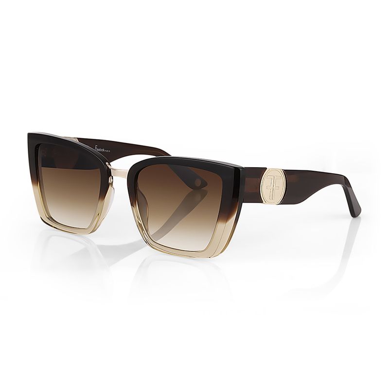 Ochelari de soare maro, pentru dama, Freelook Sunglasses, F1005-2