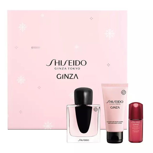 Set Apa de Parfum Shiseido Ginza 50 ml + 50 ml Lotiune de corp + 10 ml serum, Femei