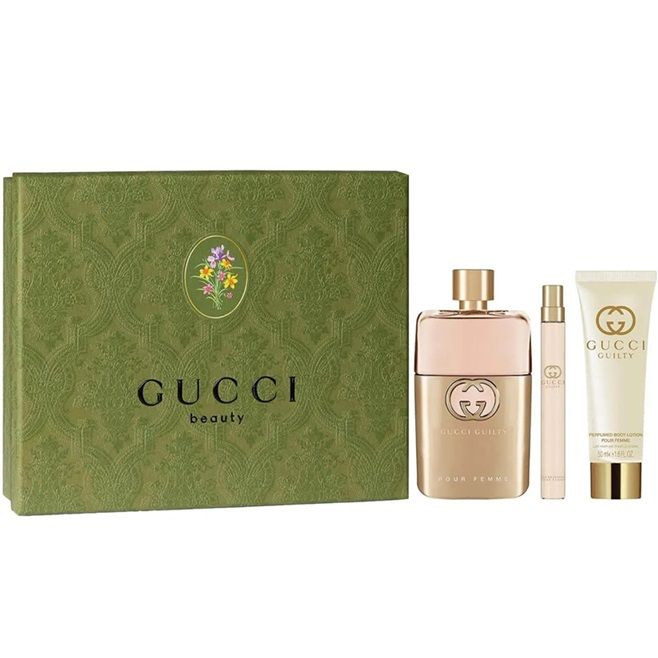 Set Apa de Parfum Gucci Guilty Edp 90 ml + 10 ml + 50 ml Lotiune de corp, Femei