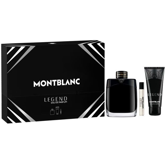 Set Apa de Parfum Mont Blanc Legend EDP 100 ml + 10ml + 100 ml gel de dus, Barbati