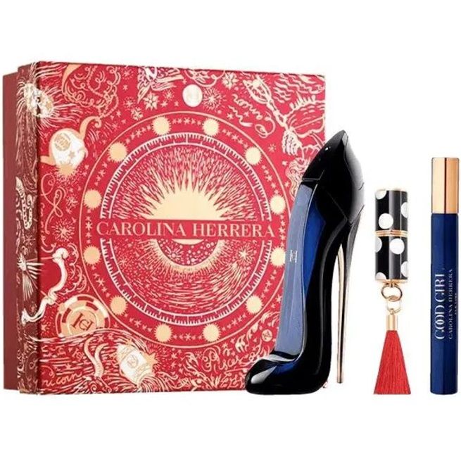 Set Apa de Parfum Carolina Herrera Good Girl 80 ml + 10 ml + lipstick, Femei