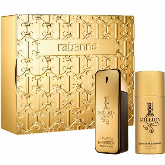 Set Apa de Toaleta Paco Rabanne 1 Million 100 ml + 150 ml Deodorant Spray, Barbati