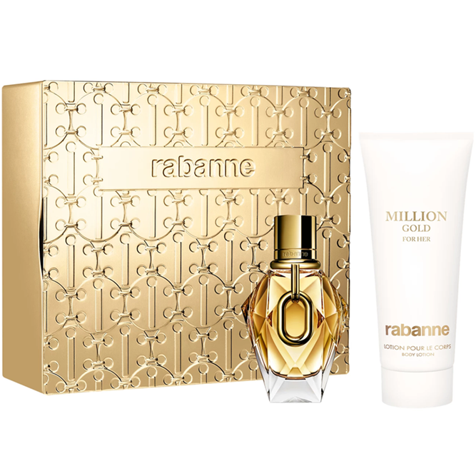 Set Apa de Parfum Paco Rabanne Million Gold 50 ml + 100 ml Lotiune de corp, Femei