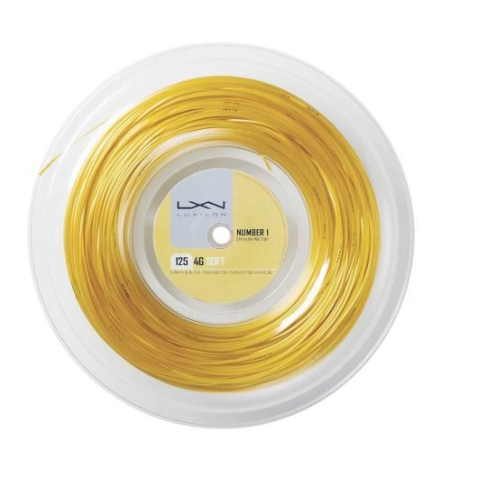 Rola racordaj Luxilon 4G Soft, 125, 200M, auriu