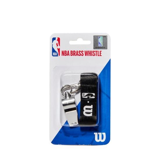Fluier metalic cu snur NBA in blister