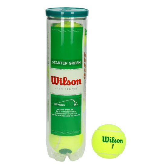 Set mingi tenis Wilson Starter Play Green, 4 bucati