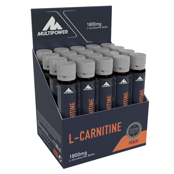 L-Carnitina Lichida 20x25ml (100% ™Carnipure) -Peach Multipower