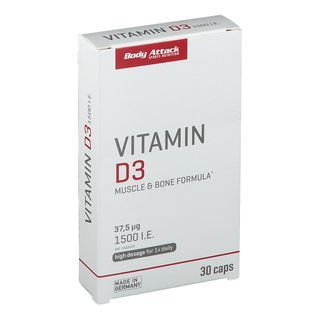 Vitamina D3 - 30 caps Body Attack