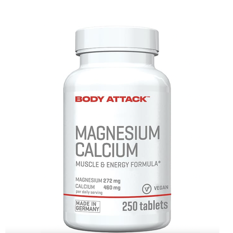 Magneziu + Calciu  - 250 tablete Body Attack