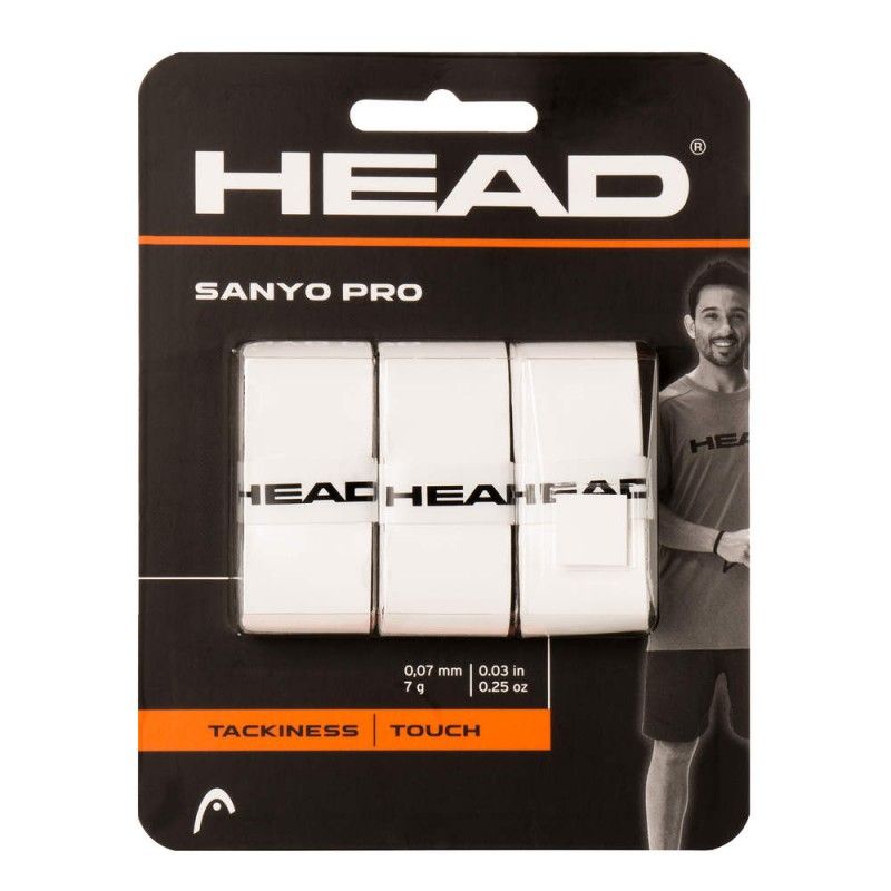 Overgrip Head Squash SANYO PRO -3/SET WH