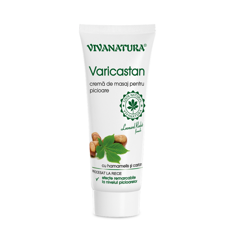 Varicastan – cremă pentru masajul picioarelor cu hamamelis si castan 20 ml – Leonard Radutz Formula – VivaNatura