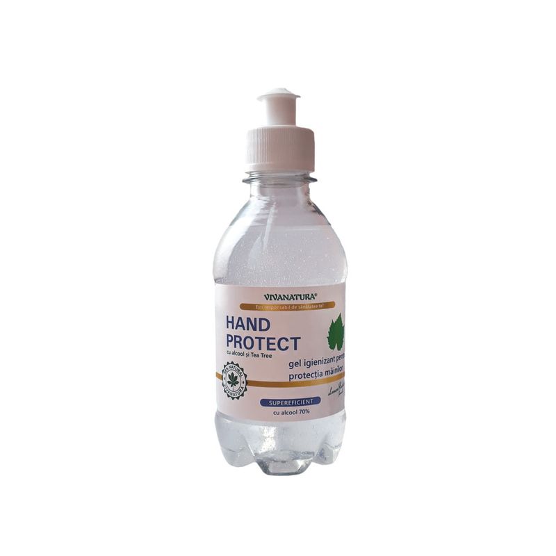 HAND PROTECT gel igienizant 70% alcool si Tea Tree 250ml