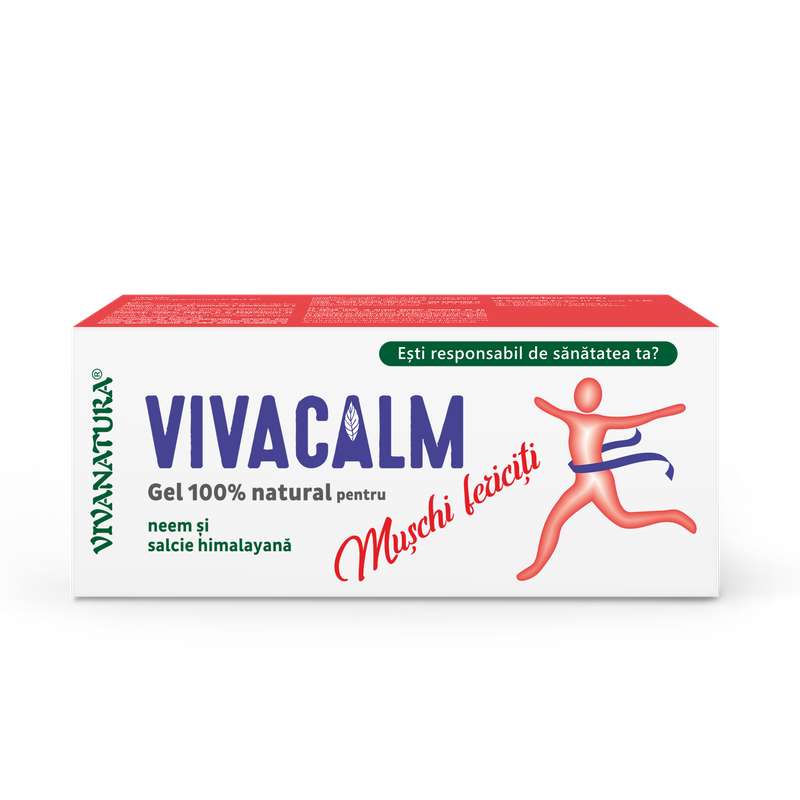 VivaCalm gel de masaj 100% natural pentru mușchi fericiți 100 ml – Leonard Radutz Formula – VivaNatura